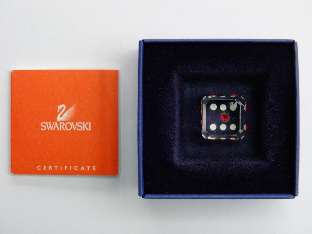Dés en cristal (single die/dice) Swarovski 294599 + 294600, Verzamelen, Ophalen of Verzenden, Figuurtje