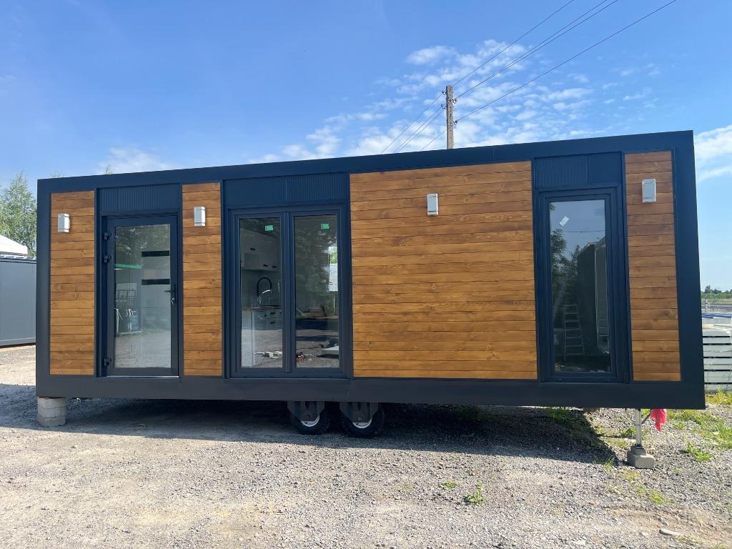 Tiny House 8x3m / Wooncontainer / stacaravan / Mobile home, Immo, Maisons à vendre