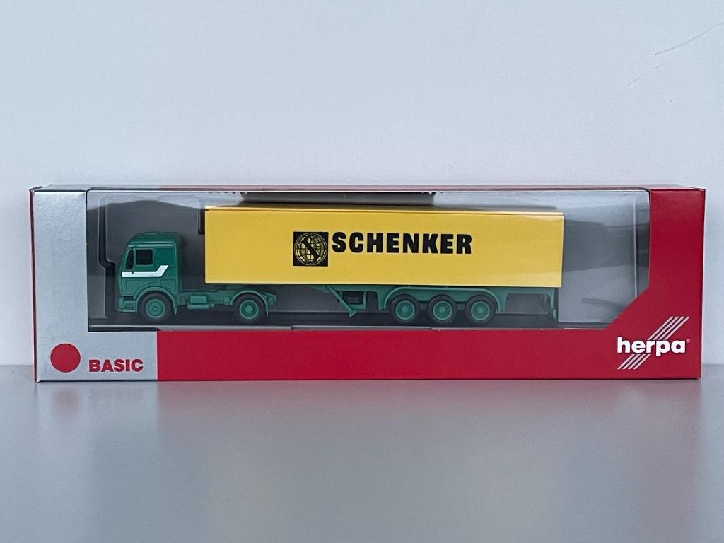 Herpa MB NG Schenker 1/87, Ophalen of Verzenden, Zo goed als nieuw, Bus of Vrachtwagen, Herpa