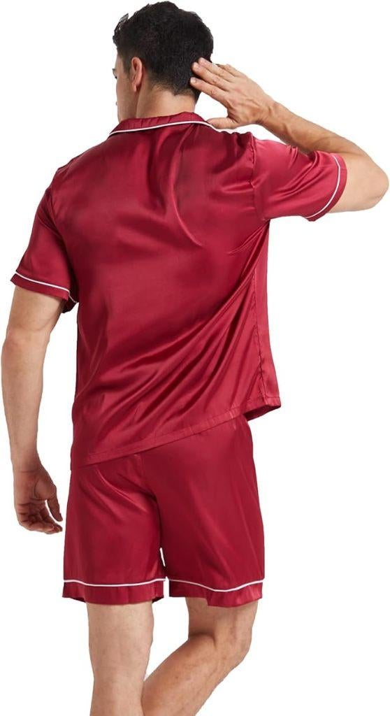 Pyjama court en satin pour homme | LIVRAISON GRATUITE, -, -, Envoi, Neuf