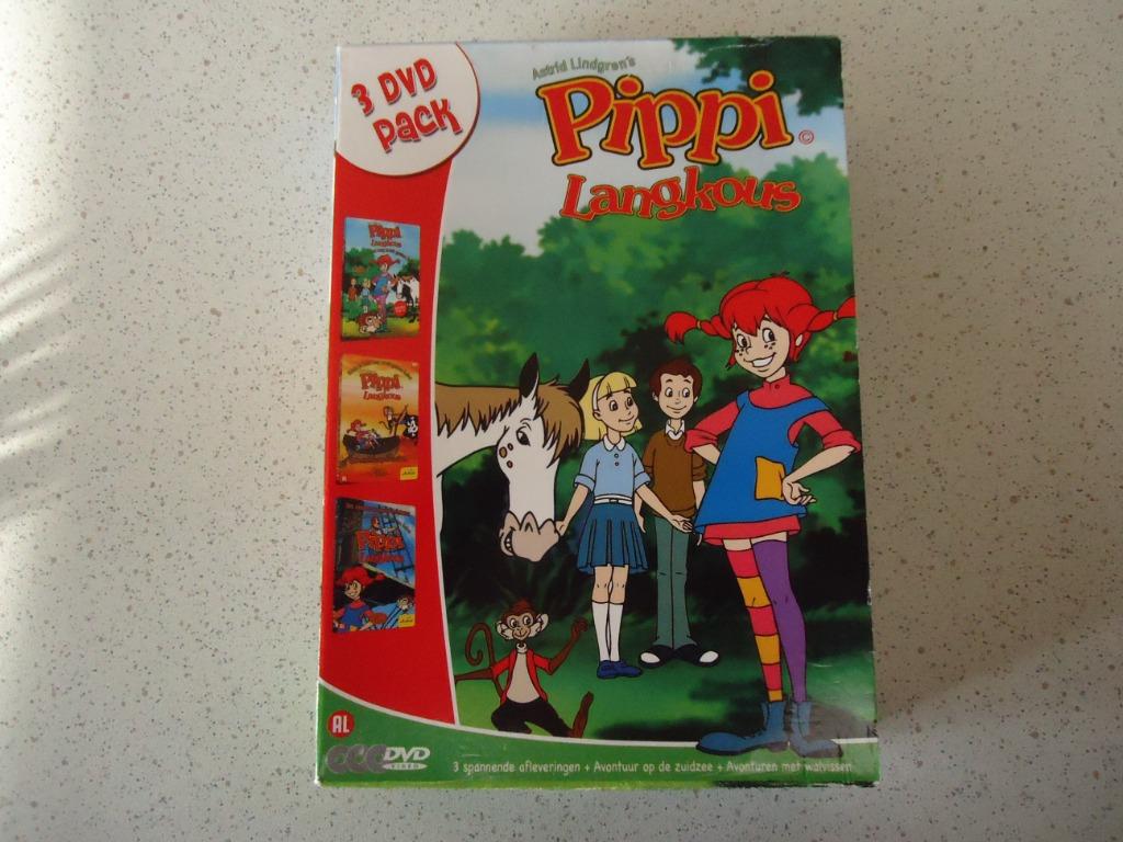 3 DVD Pack van "PIPPI LANGKOUS", Cd's en Dvd's, Avontuur, Gebruikt, Boxset, Ophalen of Verzenden