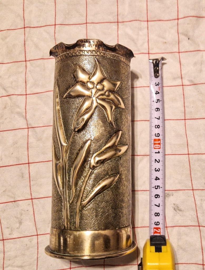 WW1 Obus 14-18 vanuit 1915 prachtig+historisch item., Verzamelen, Militaria | Algemeen, Landmacht, Hulzen of Bodemvondsten, Ophalen