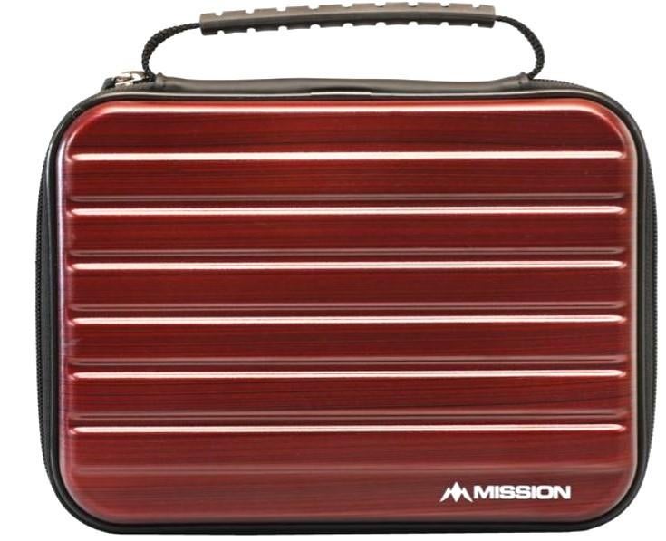 Darts, Mission ABS-4 case (donker rood, metaal), nieuw, Sport en Fitness, Darts, Ophalen of Verzenden, Pijlen