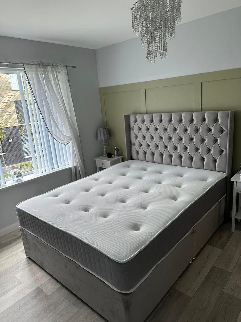 Lit Boxspring Neuf 2 Places  Confort Luxe Livraison Gratuite, Neuf, Autres couleurs, 200 cm, Deux personnes