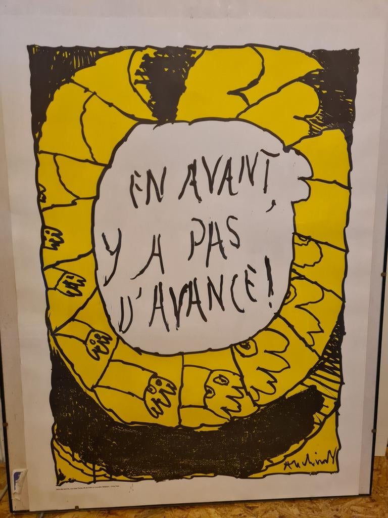 Alechinsky affiche En avant, y a pas d'avance, Ophalen