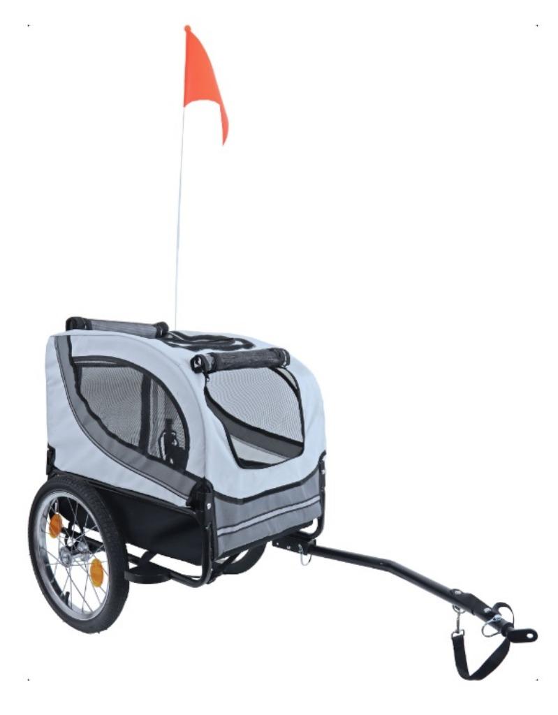 Remorque vélo pour chien Runner 1 Gris Edition Noir, Animaux & Accessoires, Enlèvement, Neuf