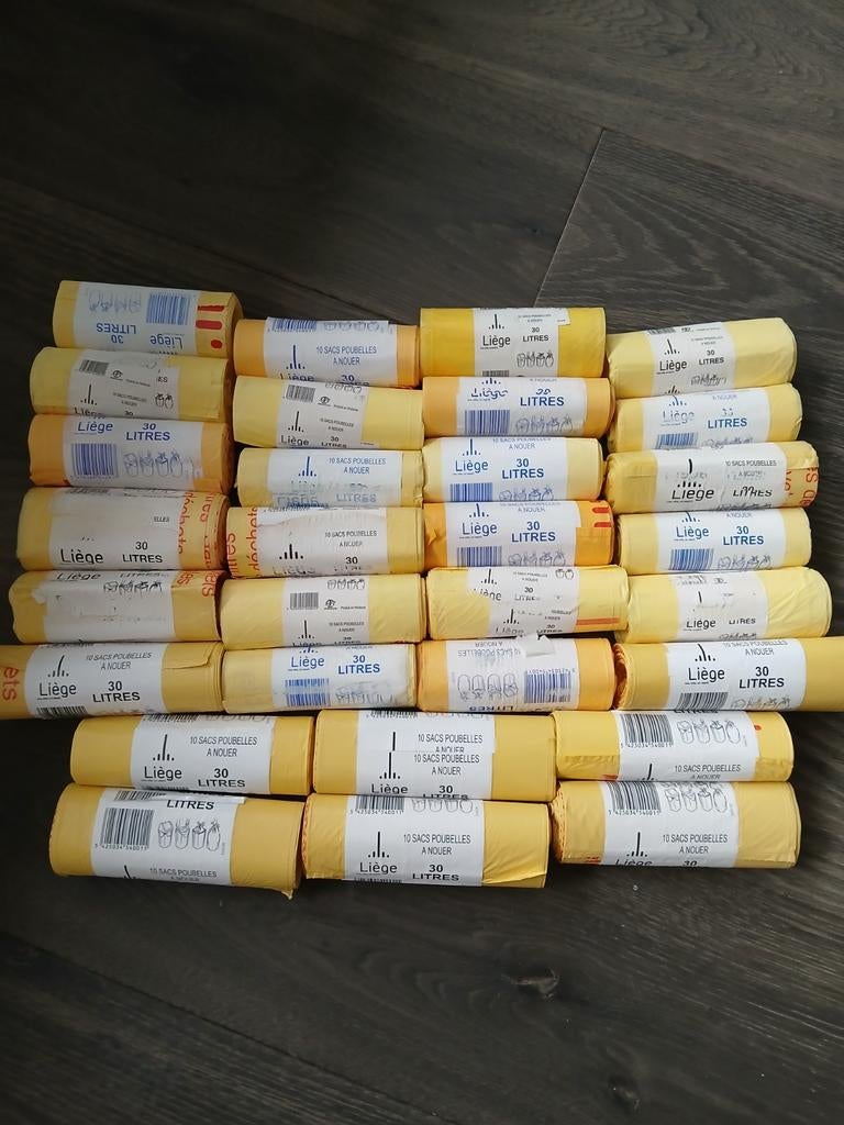 Stad Luik Vuilniszakken van 30 liter, Huis en Inrichting, Woonaccessoires | Prullenbakken, Nieuw, Kunststof, 50 tot 75 cm, 30 tot 40 liter