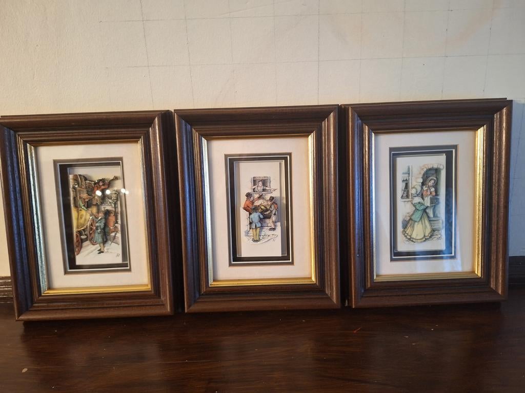 3 3D schilderijen Anton Pieck, Ophalen