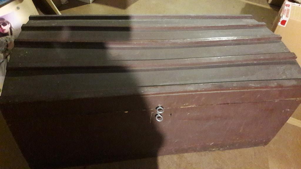 Grote eiken opbergKIST 🐞Mtn105/40/50cm paddeslot inbegr., Doe-het-zelf en Bouw, Ophalen