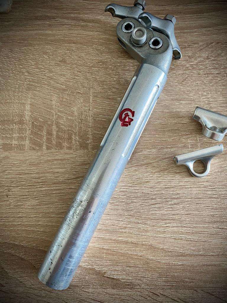 Campagnolo zadelpen, Gios Torino  panto,  27,2, Campagnolo, Staal, Ophalen of Verzenden, Zo goed als nieuw