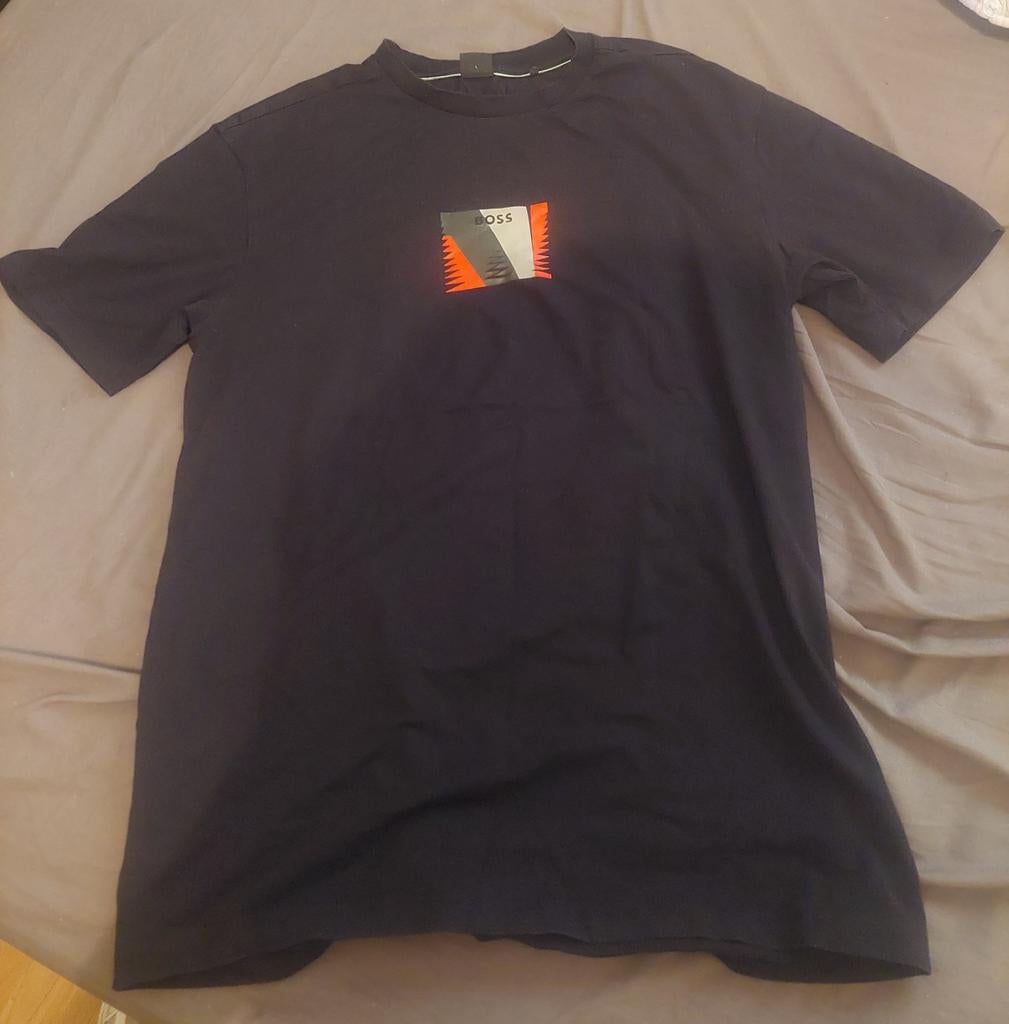 Zwarte hugo boss thisrt maat L te koop, Ophalen, Maat 52/54 (L), Hugo boss, Zwart