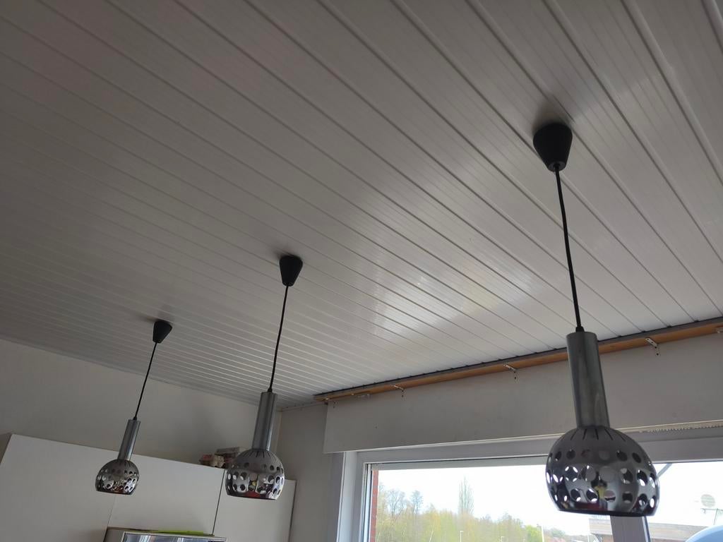 Vintage hanglampen set van 3, Enlèvement