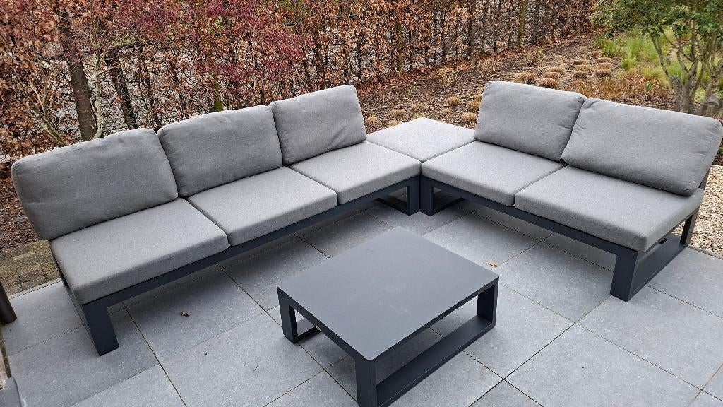 grote lounge van Bistrol in antraciet, Enlèvement, Comme neuf, Aluminium