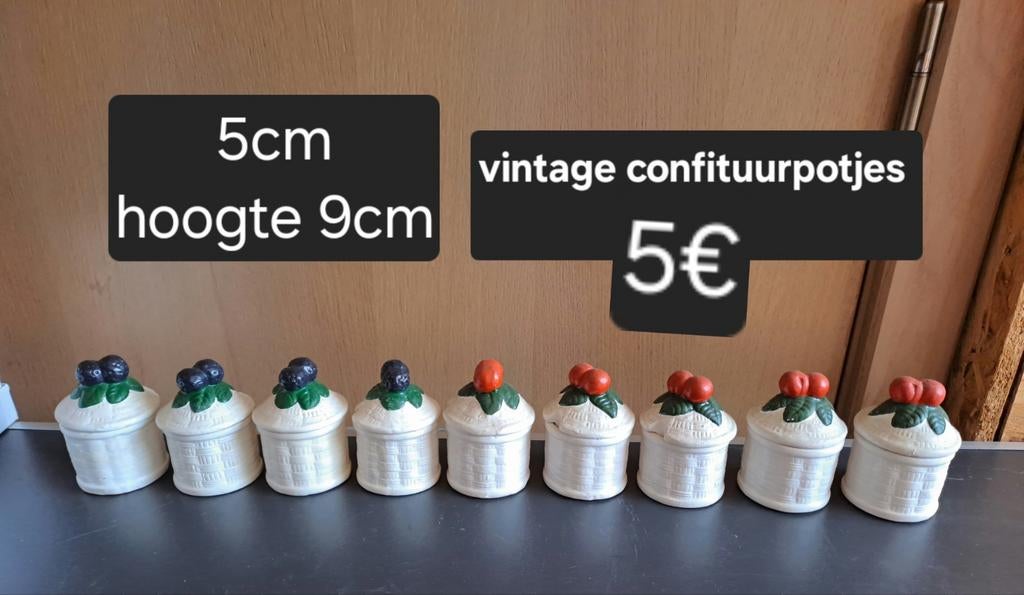 Vintage confituurpotjes, Ophalen