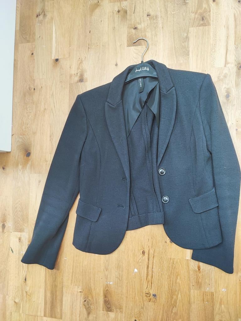 Blazer Marccain zwart maat 2 materiaal 90% wol 10% cashmere, Ophalen of Verzenden, Zwart