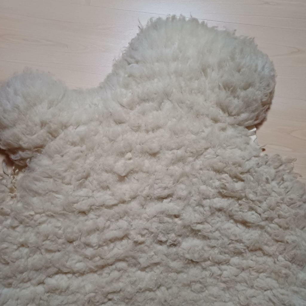Belle peau de mouton, comme neuve, douce et pleine, Enlèvement, Comme neuf, Blanc
