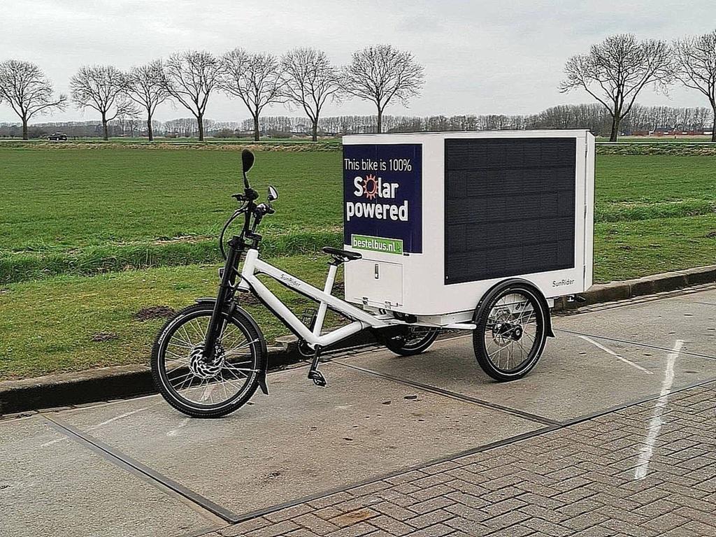 SUNRIDER - SOLAR POWERED Cargobike Elektrische Vrachtfiets, Neuf, Autres marques, -, -