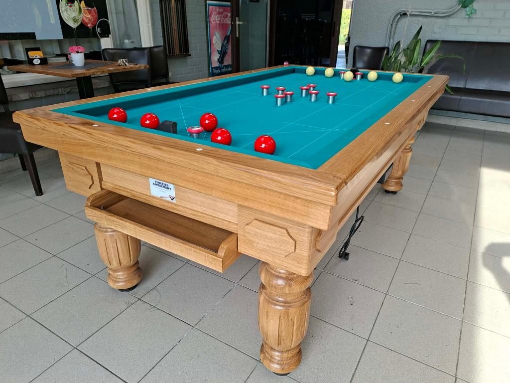 Allerlei tap-en poolbiljarts., Sport en Fitness, Ophalen, Zo goed als nieuw, Biljarttafel