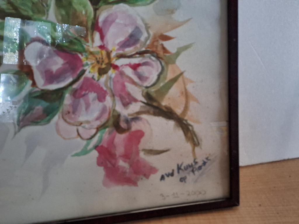 schilderij bloemen, Antiek en Kunst, Ophalen of Verzenden