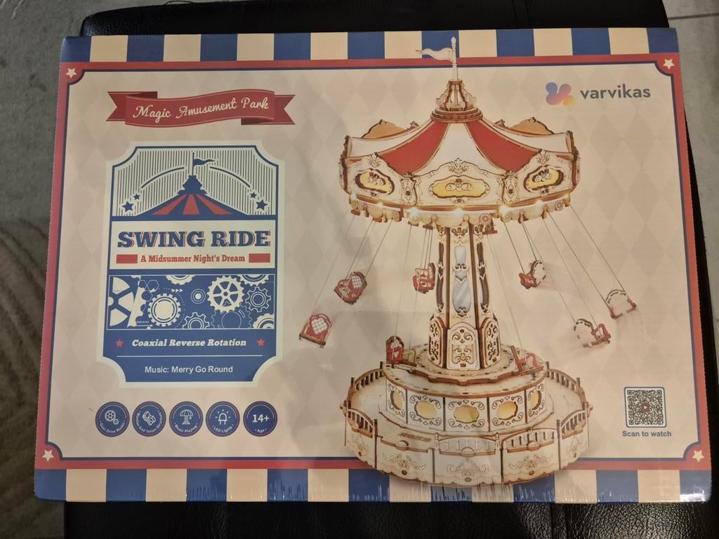 Robotime Swing Ride bouwdoos, Hobby en Vrije tijd, Modelbouw | Overige, Ophalen