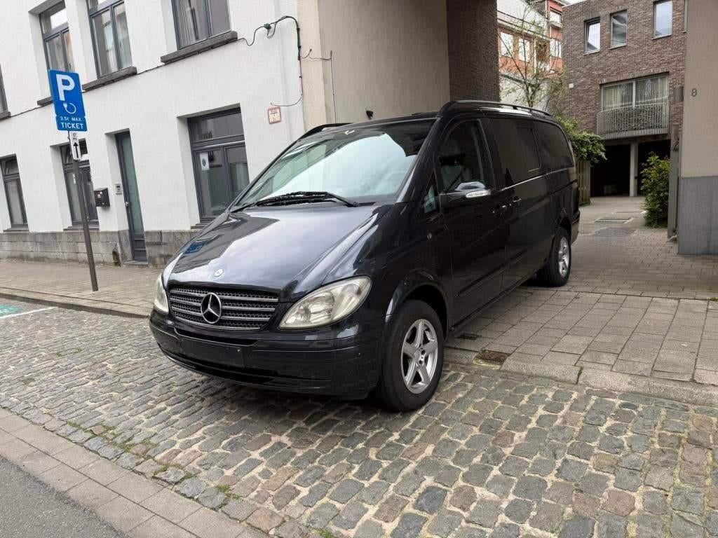 MERCEDES BENZ VIANO / 2.2 CDI / AUTOMAAT / DUBBEL CABINE /, Auto's, Automaat, Zwart, 4 cilinders, Zwart