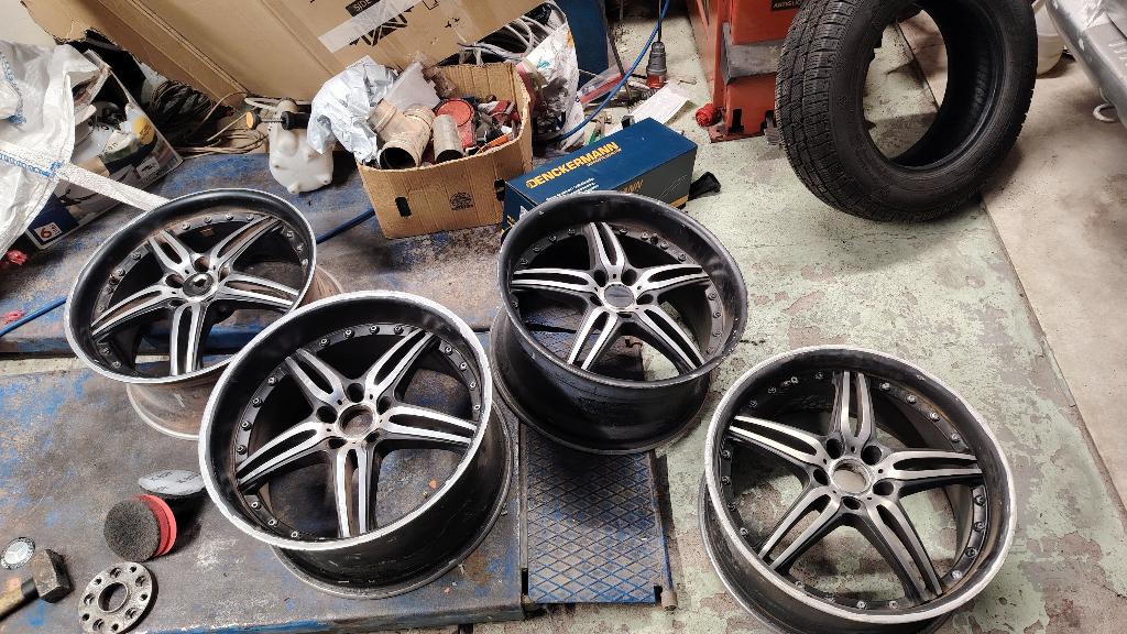 19 inch 5x112 AMG velgen Mercedes, Gebruikt, Velg(en), Ophalen, 19 inch