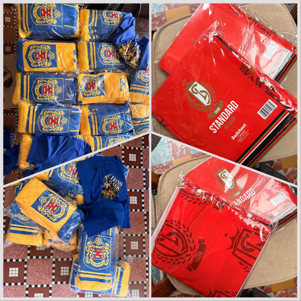 SK Beveren sjaals  + Standard de Liège 1‑persoons dekbedden, Ophalen, Nieuw, Vaantje of Sjaal