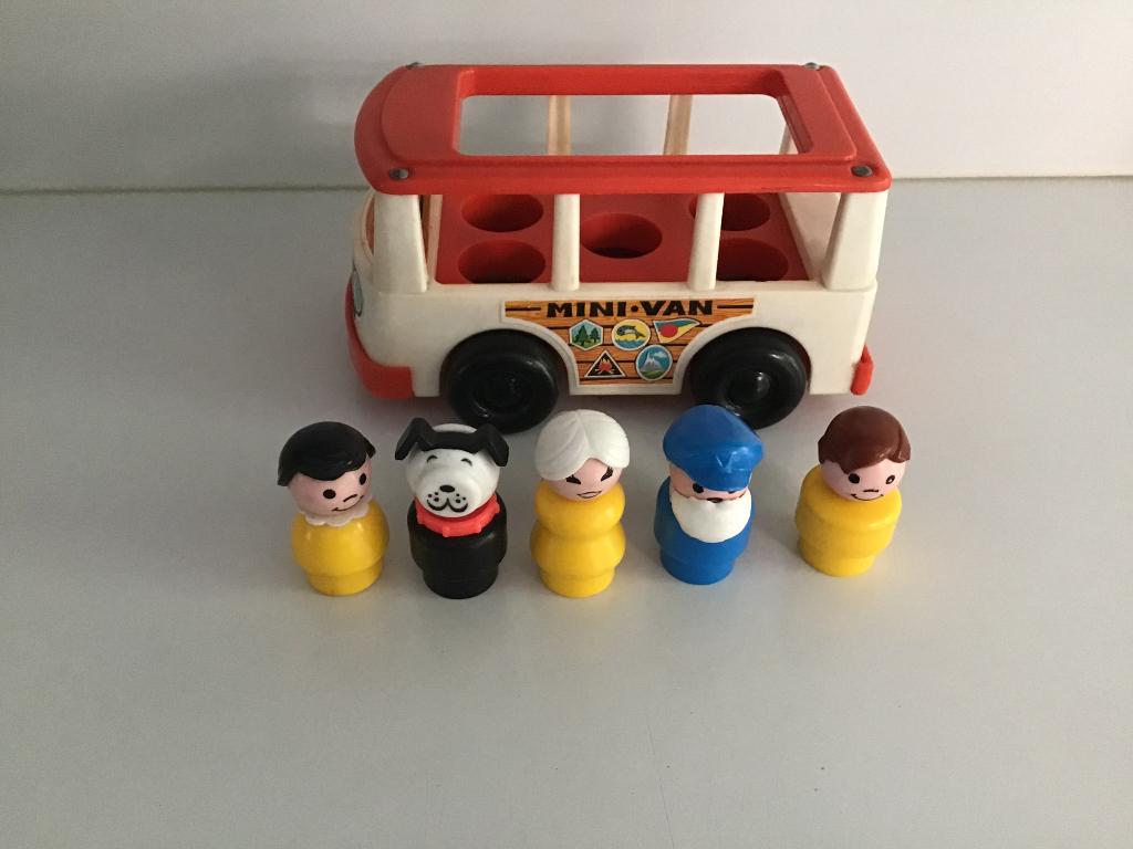 Vintage fisher price autobusje, Enlèvement ou Envoi, Utilisé