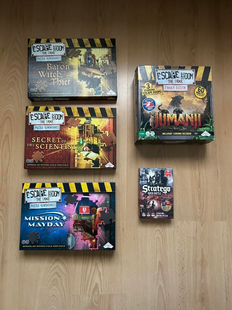 Bordspellen, escape rooms, Hobby en Vrije tijd, Ophalen, Gebruikt