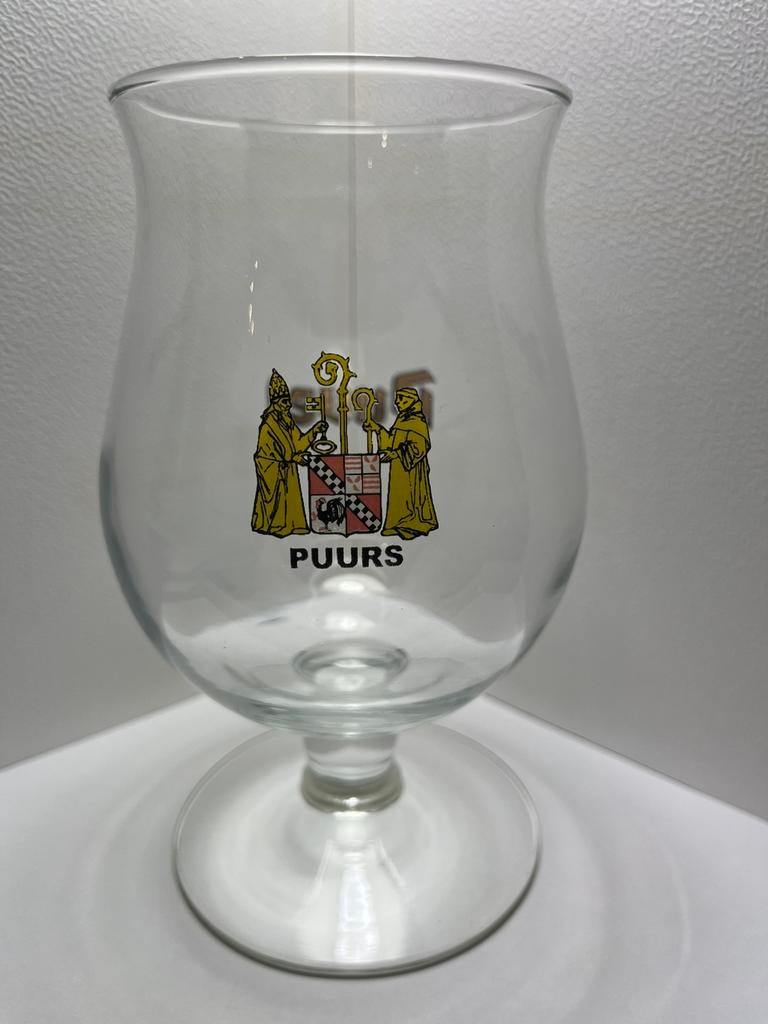 Duvel glas wapenschild Puurs, Verzamelen, Biermerken, Ophalen of Verzenden, Zo goed als nieuw, Duvel