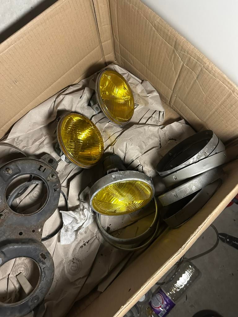 3 gele optische koplampen van de BMW E30, Ophalen of Verzenden, BMW