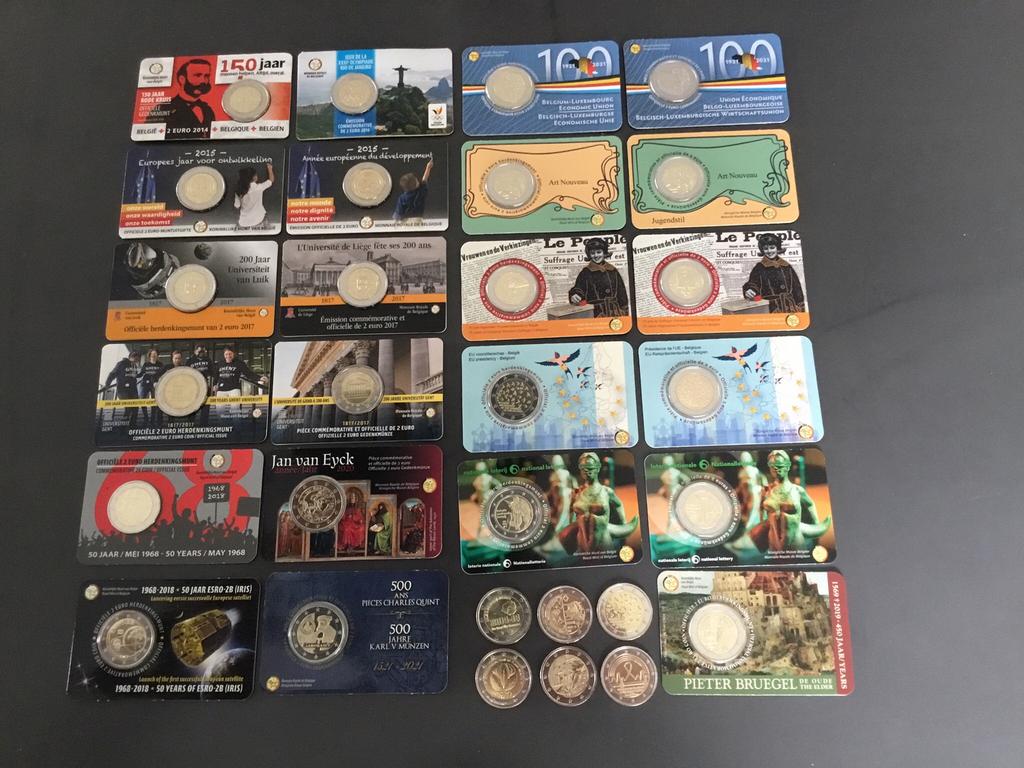 Herdenkingsmunten vanaf 2004 unc, Timbres & Monnaies, Monnaies | Europe | Monnaies euro, Monnaie en vrac, 2 euros, Belgique, Enlèvement ou Envoi