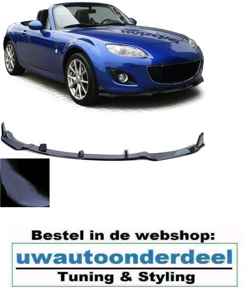 Spoiler Voorspoiler Splitter Lip Glans Zwart Voor Mazda MX5, Auto diversen, Tuning en Styling, Verzenden