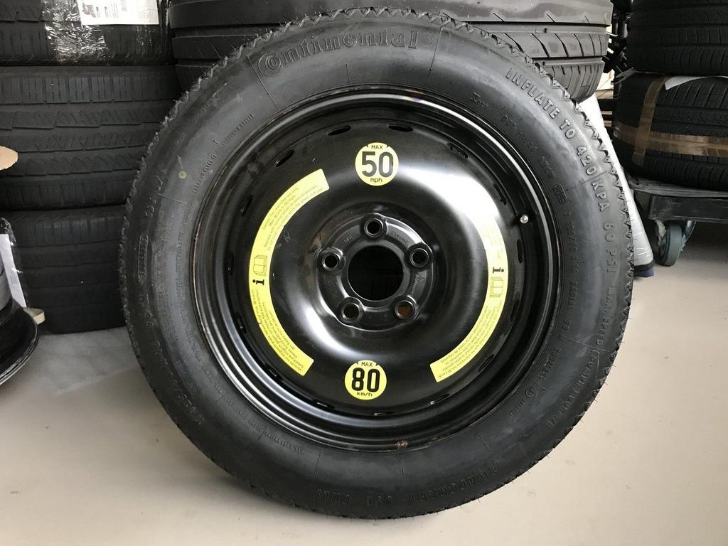 Thuiskomer Reservewiel BMW 125-90-16 Continental, Ophalen, -, -, Banden en Velgen