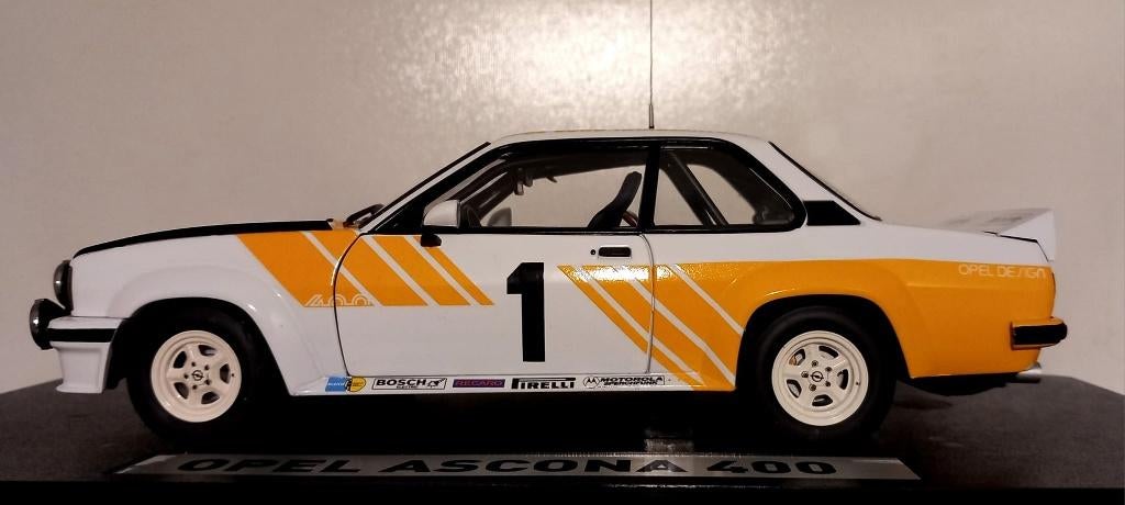 1/18 Opel Ascona 400 Gr.4 Rallye Présentation 1981 Sun Star, Ophalen of Verzenden, Zo goed als nieuw, Auto, Sun Star