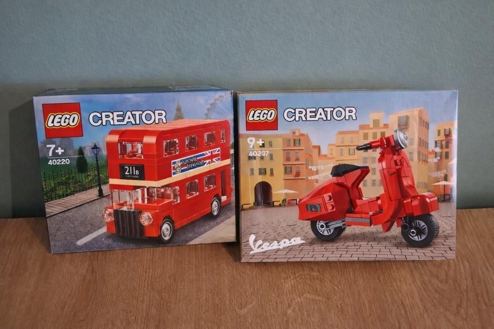 Lego Set - Creator - London Bus - 40220; Vespa - 40517, Ophalen of Verzenden, Nieuw, Complete set, Lego
