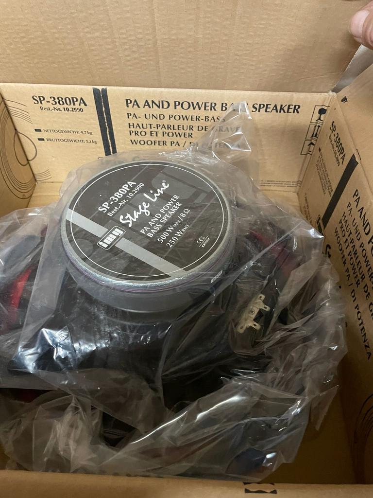 Haut-parleurs Stageline SP-380Pa, TV, Hi-fi & Vidéo, Enceintes, Enlèvement, Comme neuf