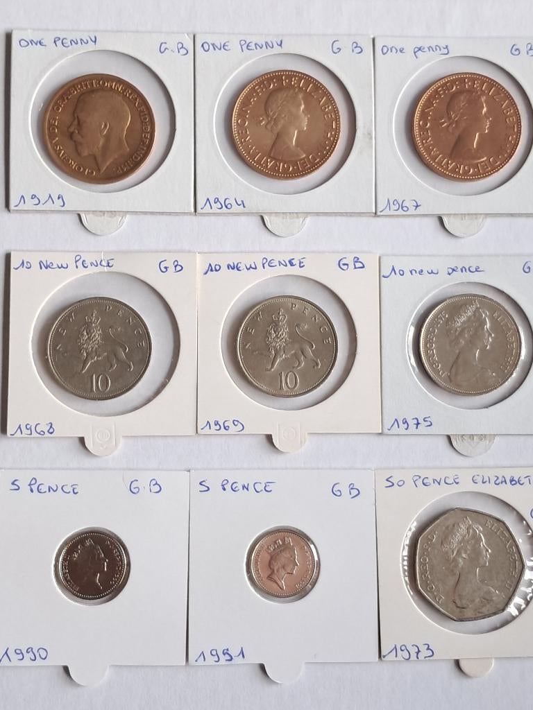 Valuta Groot-Brittannië, Ophalen, Gebruikt