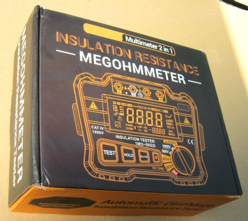 SPLINTERNIEUW IN DOOS 2,5kV Megger Isolatietester, Bricolage & Construction, Enlèvement ou Envoi, Neuf, Autres appareils de mesure ou compteurs