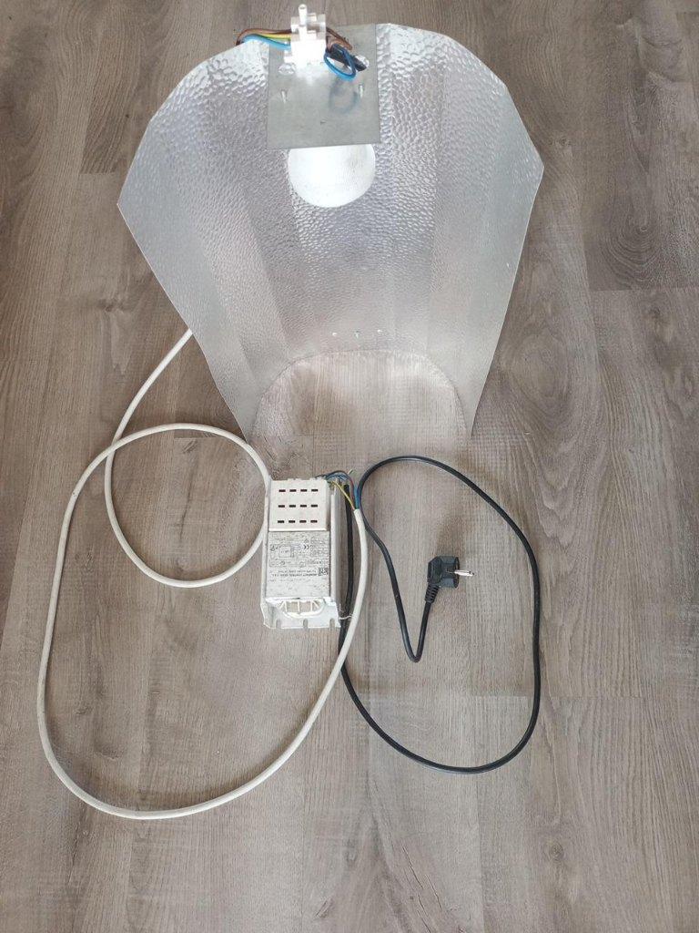 Réflecteur + ballast pour lampe HPS/MH 250W, Jardin & Terrasse, Produits de culture, Utilisé, Lampe de croissance, Enlèvement