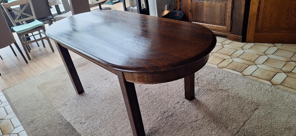 Eiken houten tafel, Huis en Inrichting, Tafels | Eettafels, Ophalen, 100 tot 150 cm, Klassiek, Eikenhout