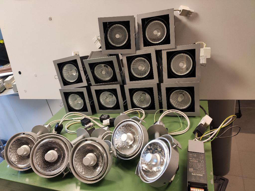 Lot de lampes et spots philips mastercolour CDM, Encastré(e), Enlèvement ou Envoi, Spot encastrable ou Spot mural, Utilisé
