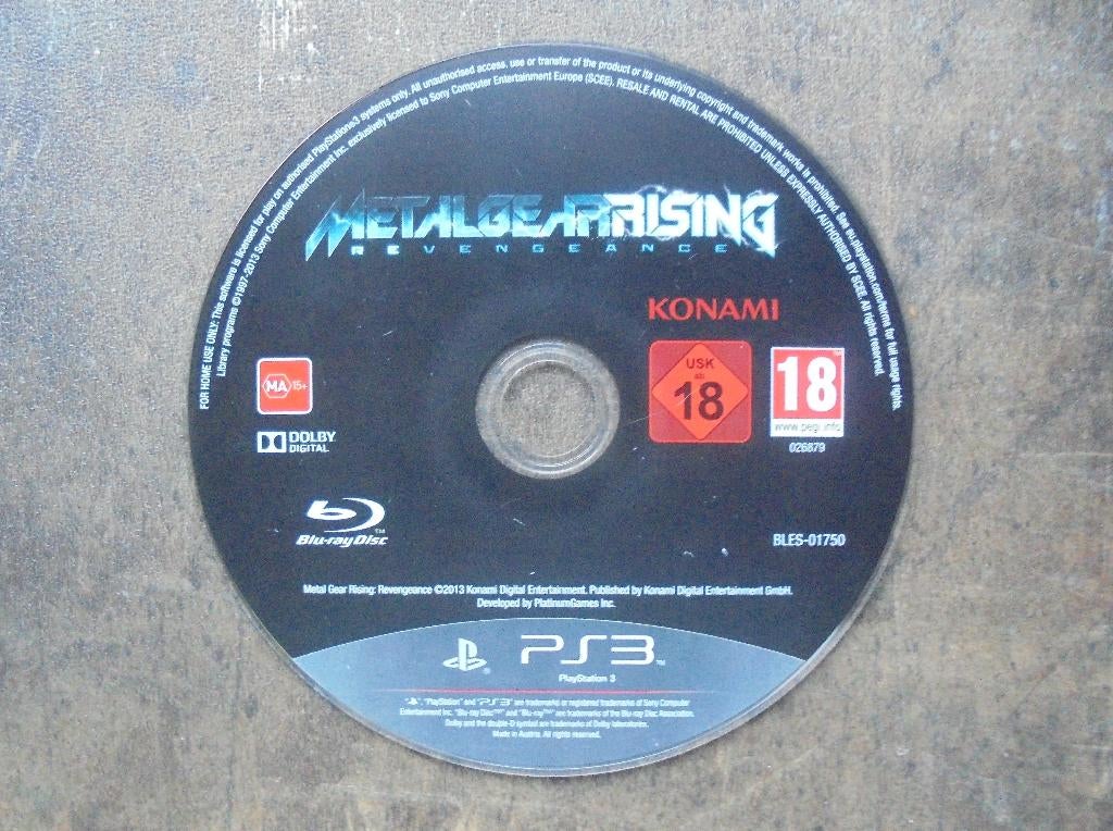 Metal Gear Rising Revengeance voor PS3 (zie foto's), Avontuur en Actie, Gebruikt, Vanaf 18 jaar, 1 speler