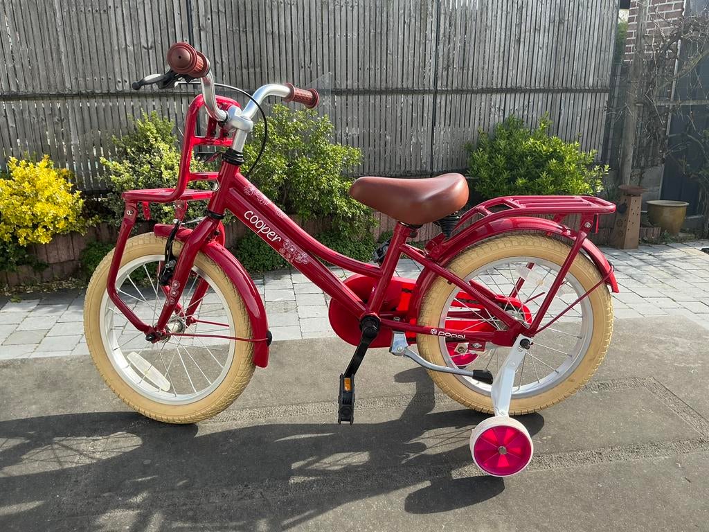 Kinderfiets 16 inch cooper popal, Fietsen en Brommers, Ophalen, Zo goed als nieuw
