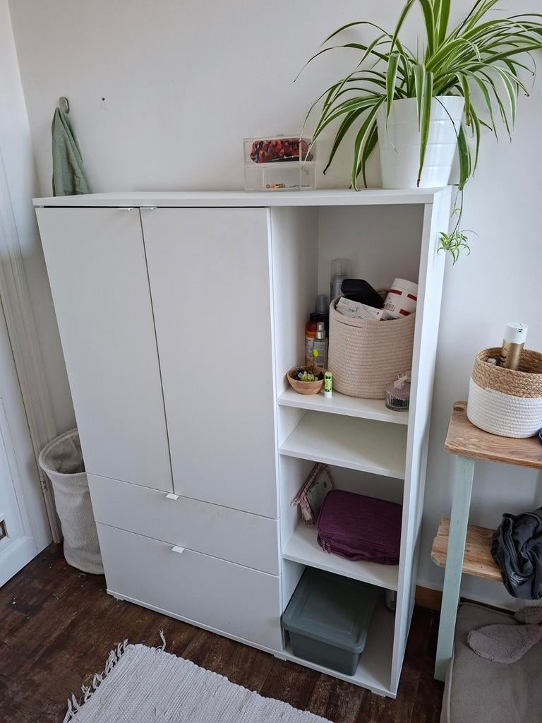 Witte IKEA kast met lades en deuren, Ophalen