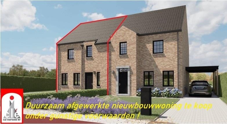 Duurzaam afgewerkte nieuwbouwwoning, Immo, 3 kamers, Hoekwoning, Provincie Limburg, Opglabbeek
