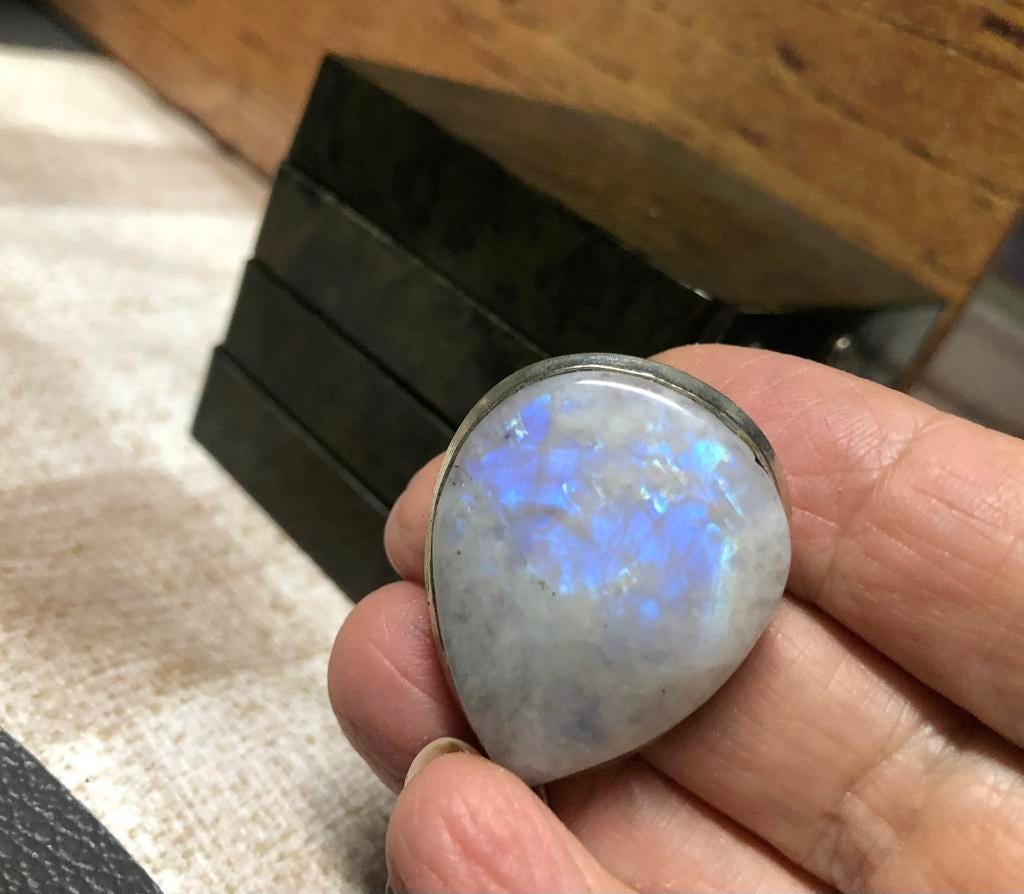 Pendentif avec pierre de lune, Enlèvement ou Envoi, Comme neuf