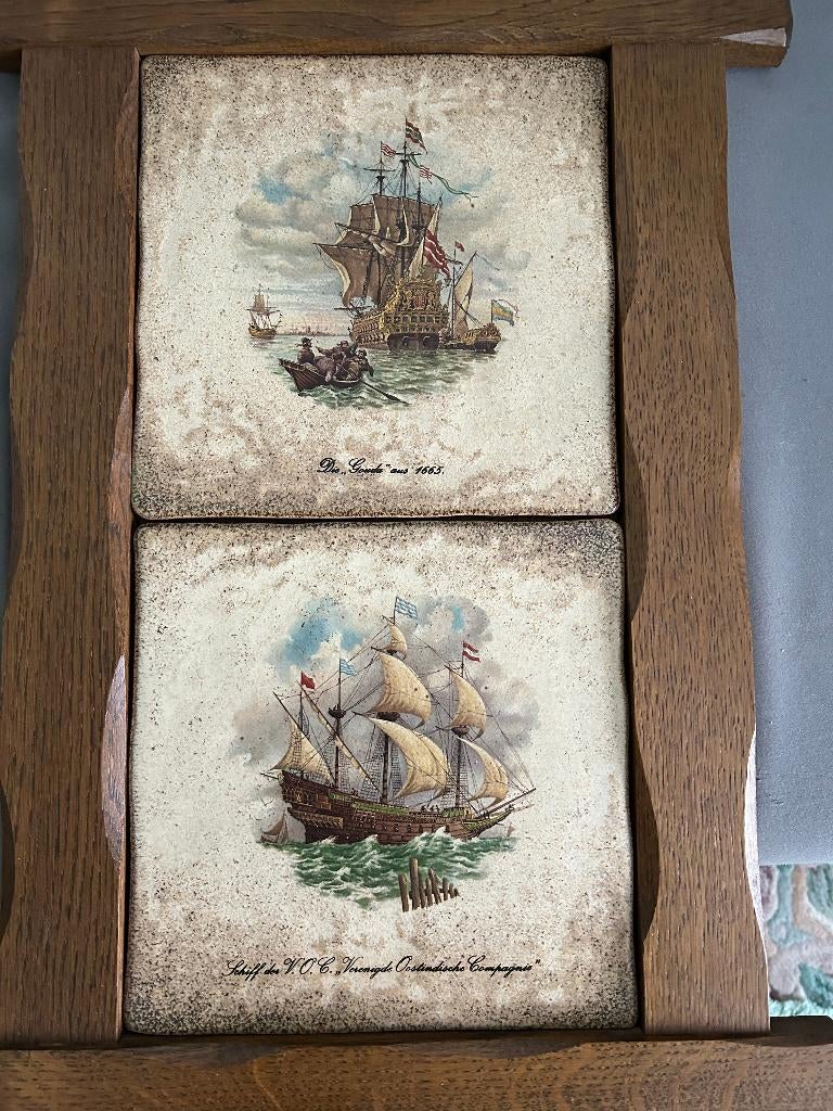 Wand decoratie keramiek boten, Ophalen, Zo goed als nieuw