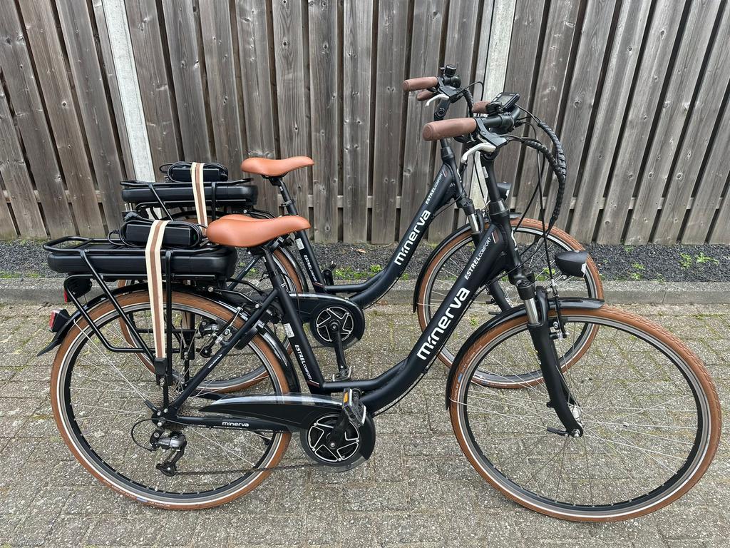 Set Electrische minerva middenmotor fietsen nieuw, Fietsen en Brommers, Fietsen | Dames | Moederfietsen, Zo goed als nieuw, Overige merken