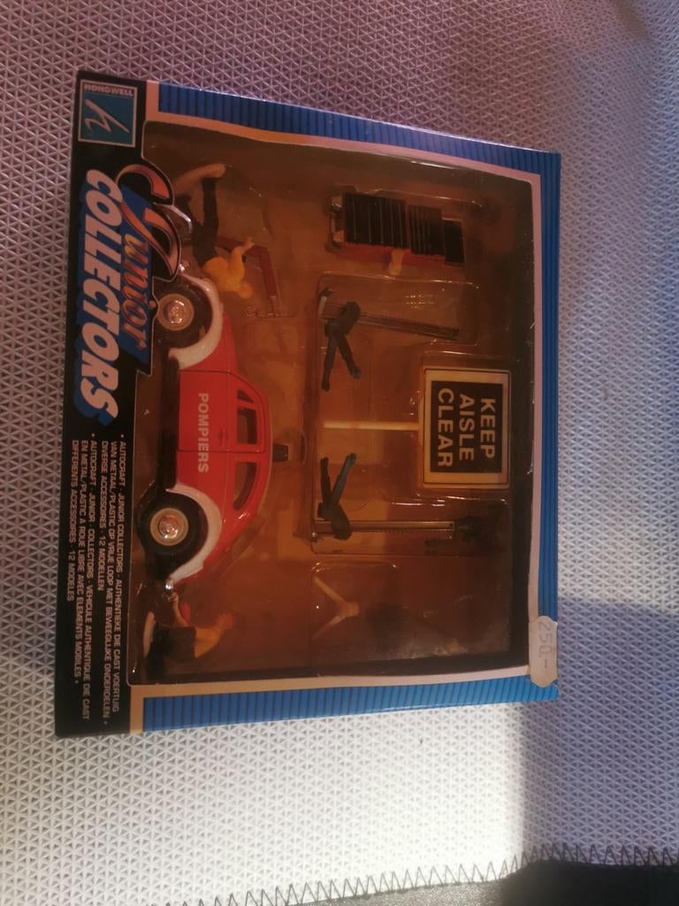 VW Coccinelle pompiers Hongwell coffret garage complet vinta, Collections, Enlèvement ou Envoi